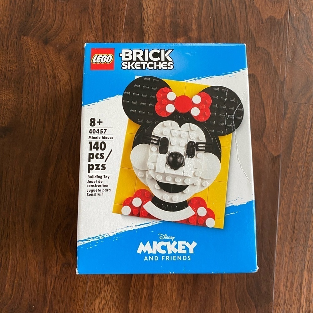 New! LEGO Brick Sketches: Disney Minnie Mouse Building Set (40457)